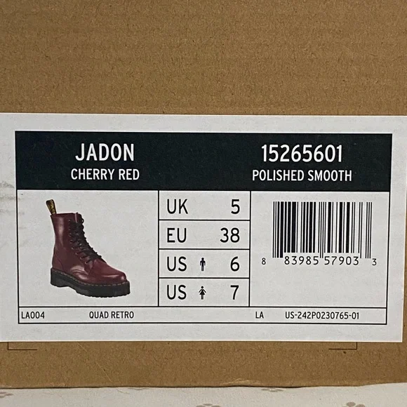 JADON
CHERRY RED
Drr martens - Picture 6 of 6